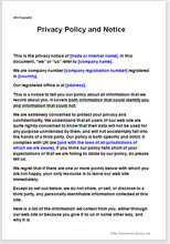 Website Privacy Policy Template from admin.netlawman.com
